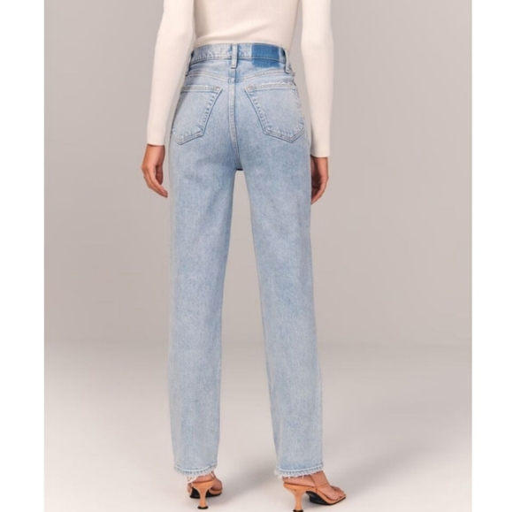 Abercombie And Fitch The 90s Straight Utra High Rise Curve Love 26/2R - Picture 3 of 13